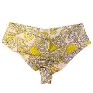 MONTCE Swim lime green paisley bikini bottom
